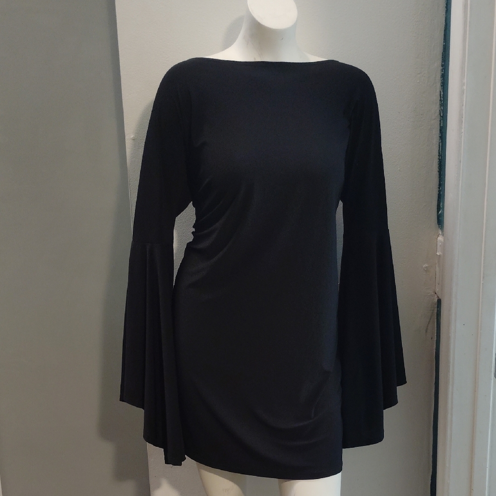 Chic Black Long Sleeve Dress